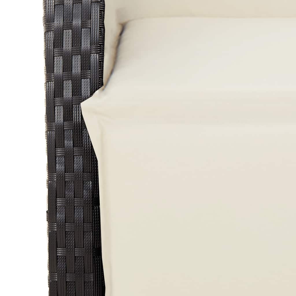 9-delige Tuinset poly rattan zwart is nu te koop bij PeponiXL, paradijselijk wonen!