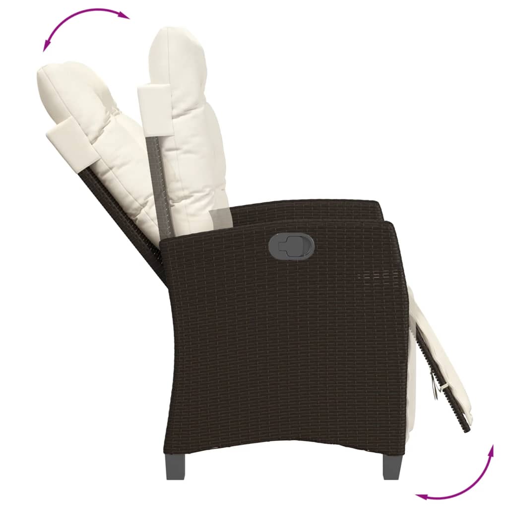7-delige Tuinset met kussens poly rattan bruin is nu te koop bij PeponiXL, paradijselijk wonen!