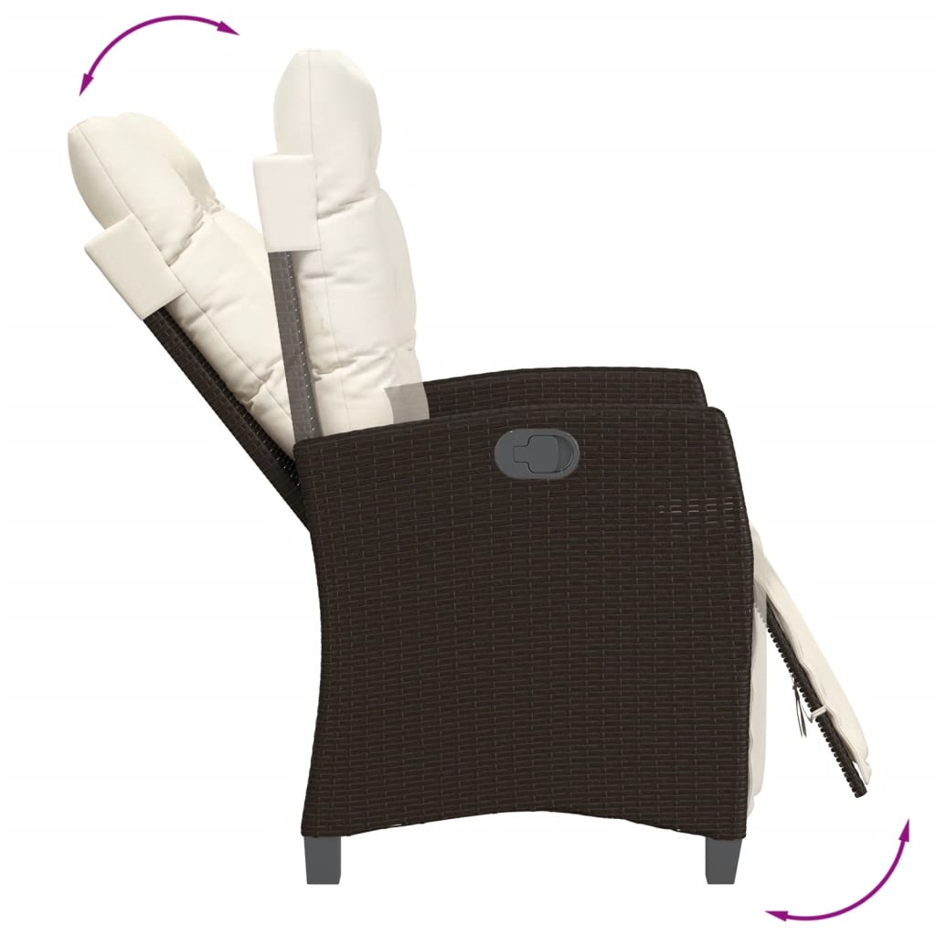 7-delige Tuinset met kussens poly rattan bruin is nu te koop bij PeponiXL, paradijselijk wonen!
