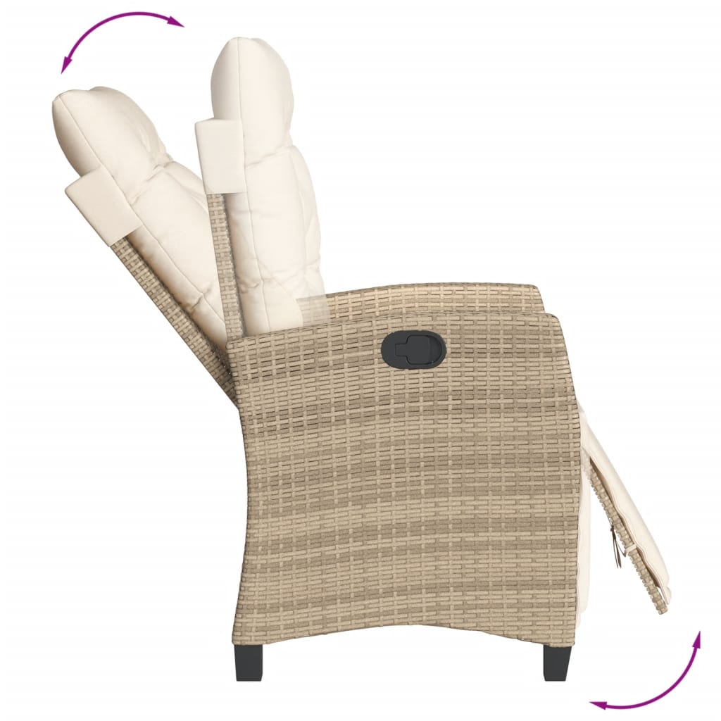 7-delige Tuinset met kussens poly rattan beige is nu te koop bij PeponiXL, paradijselijk wonen!