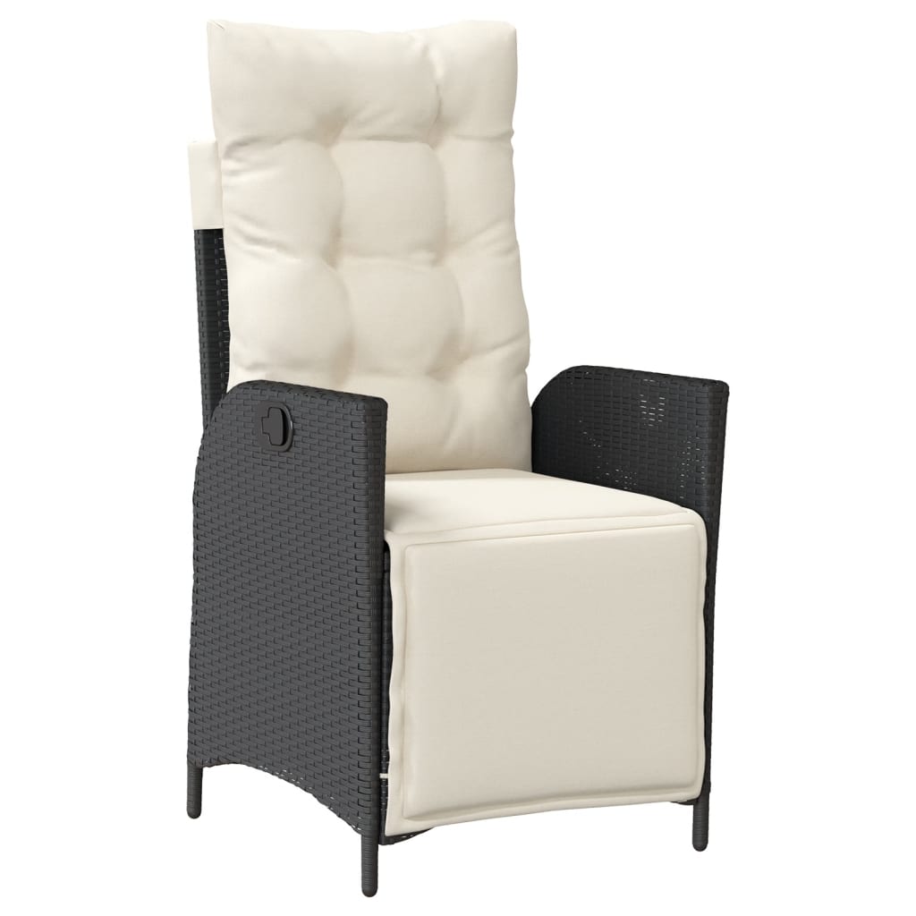 7-delige Tuinset met kussens poly rattan zwart is nu te koop bij PeponiXL, paradijselijk wonen!