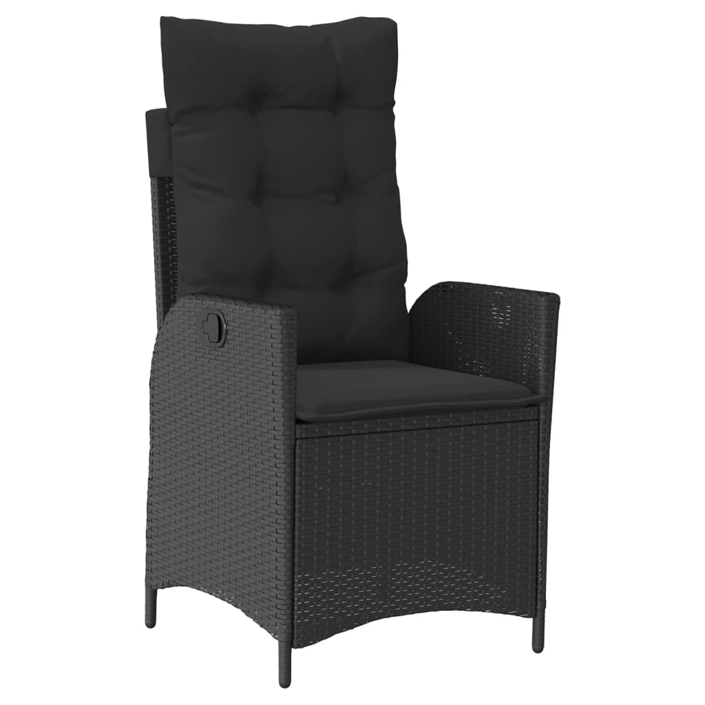 7-delige Tuinset met kussens poly rattan zwart is nu te koop bij PeponiXL, paradijselijk wonen!
