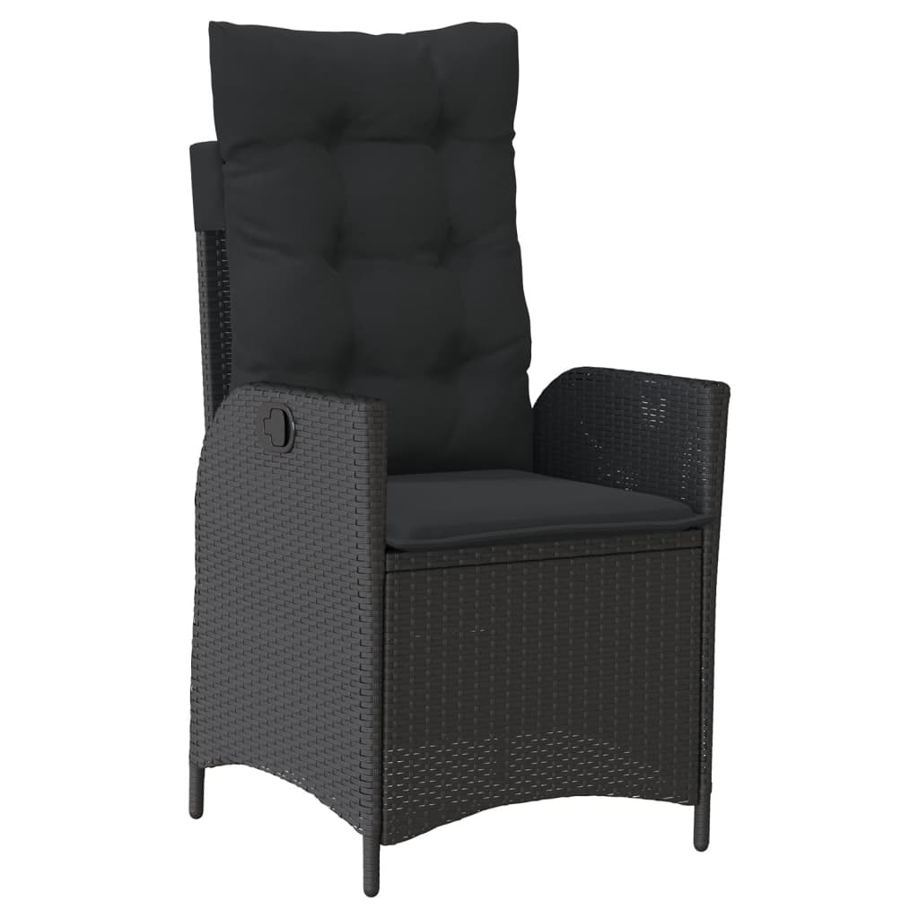 7-delige Tuinset met kussens poly rattan zwart is nu te koop bij PeponiXL, paradijselijk wonen!
