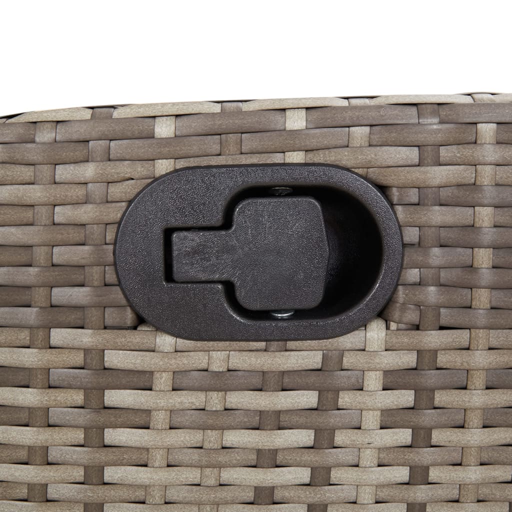 7-delige Tuinset met kussens poly rattan grijs is nu te koop bij PeponiXL, paradijselijk wonen!