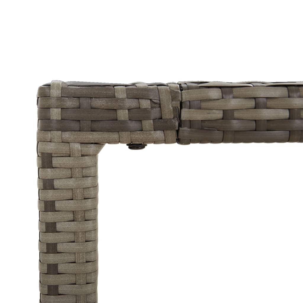 7-delige Tuinset met kussens poly rattan grijs is nu te koop bij PeponiXL, paradijselijk wonen!