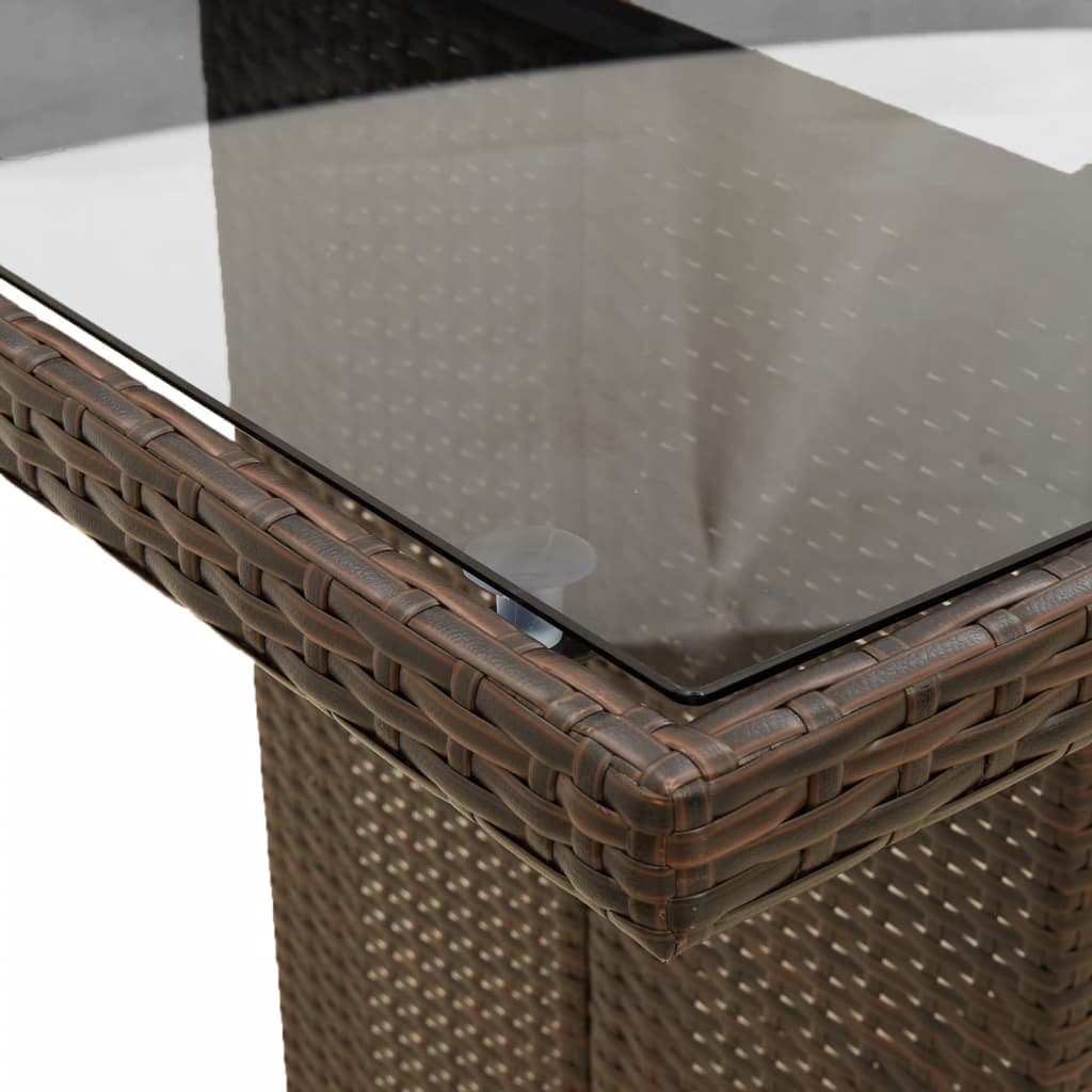 7-delige Tuinset met kussens poly rattan bruin is nu te koop bij PeponiXL, paradijselijk wonen!