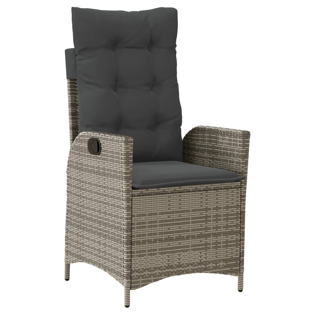 7-delige Tuinset met kussens poly rattan grijs is nu te koop bij PeponiXL, paradijselijk wonen!
