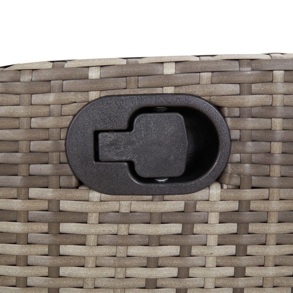 7-delige Tuinset met kussens poly rattan grijs is nu te koop bij PeponiXL, paradijselijk wonen!