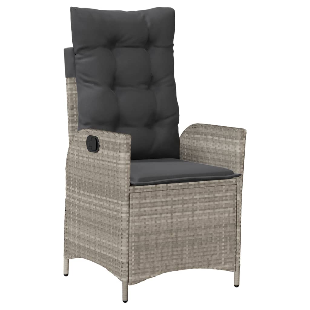 7-delige Tuinset met kussens poly rattan grijs is nu te koop bij PeponiXL, paradijselijk wonen!