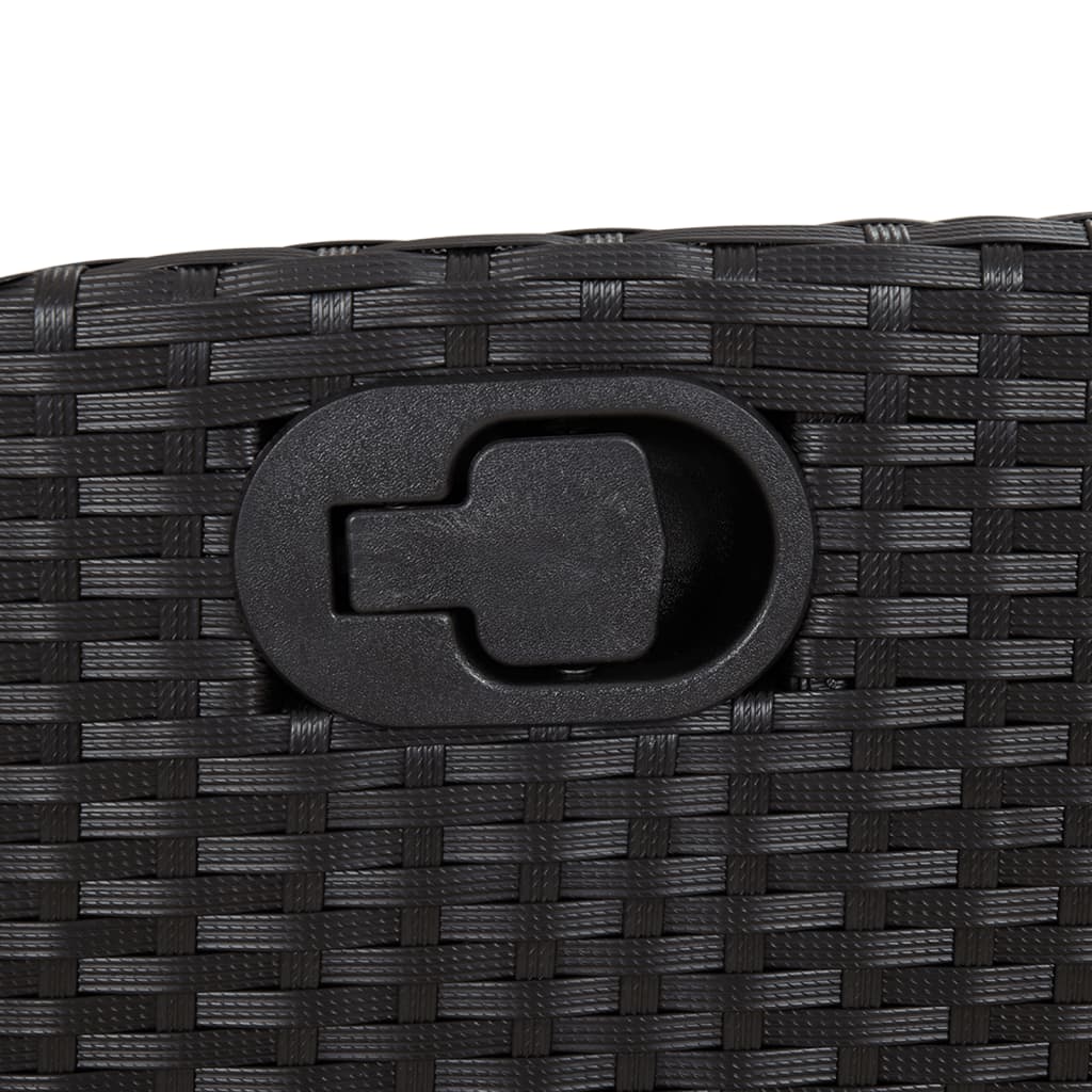 9-delige Tuinset poly rattan zwart is nu te koop bij PeponiXL, paradijselijk wonen!