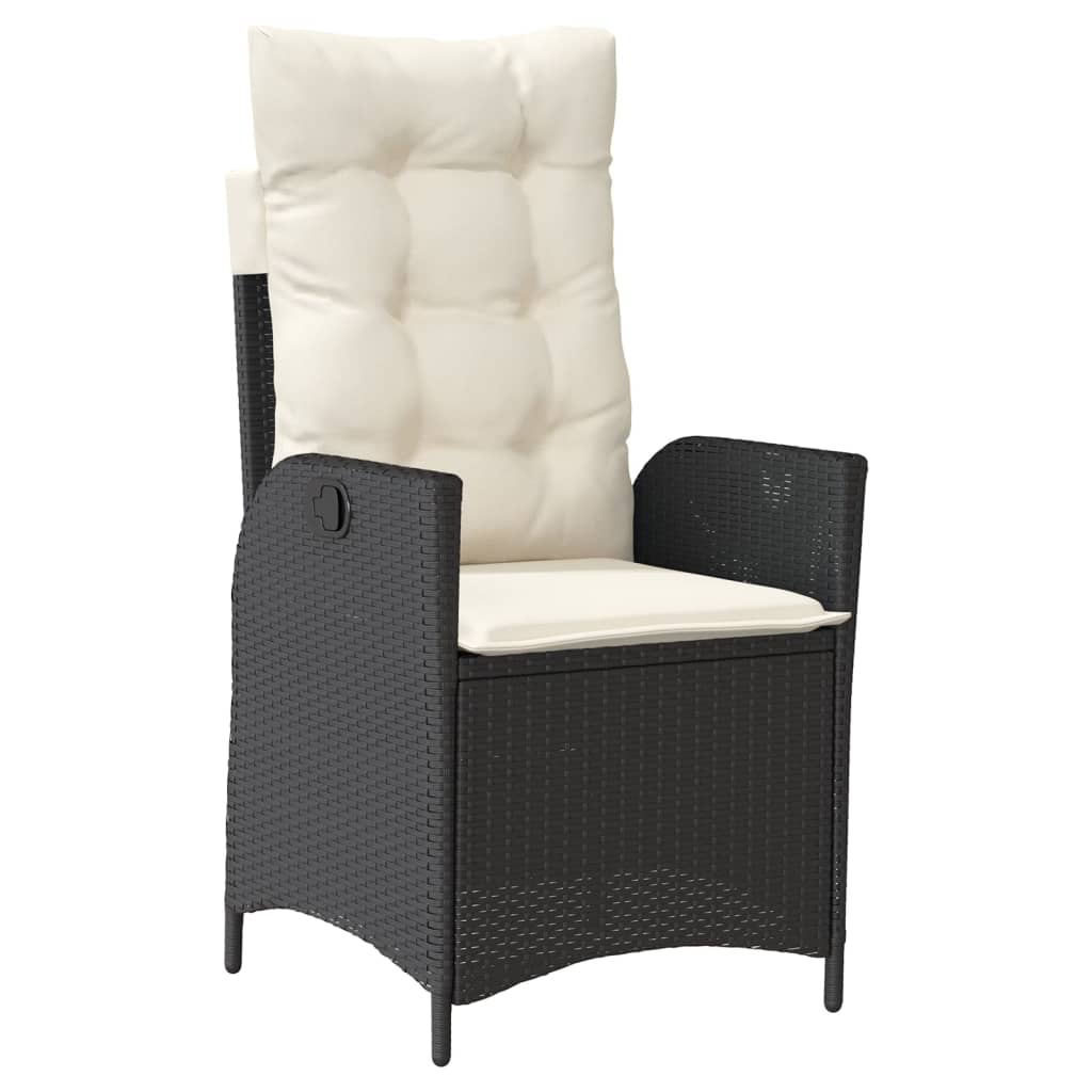 7-delige Tuinset met kussens poly rattan zwart is nu te koop bij PeponiXL, paradijselijk wonen!