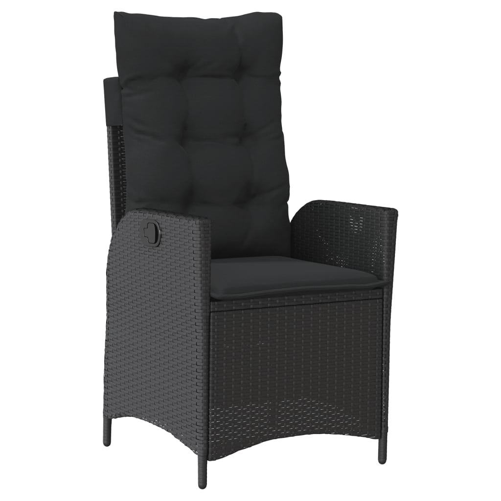 7-delige Tuinset met kussens poly rattan zwart is nu te koop bij PeponiXL, paradijselijk wonen!