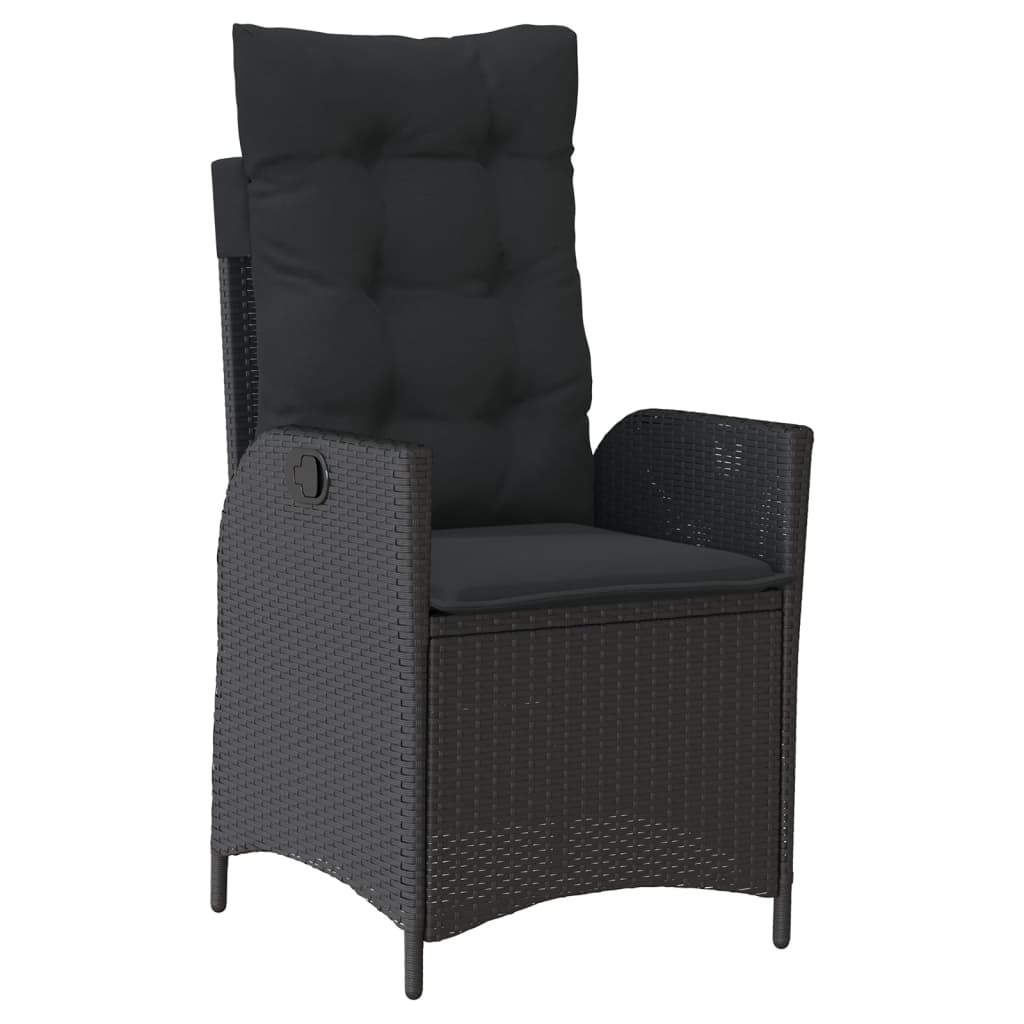 5-delige Tuinset met kussens poly rattan zwart is nu te koop bij PeponiXL, paradijselijk wonen!