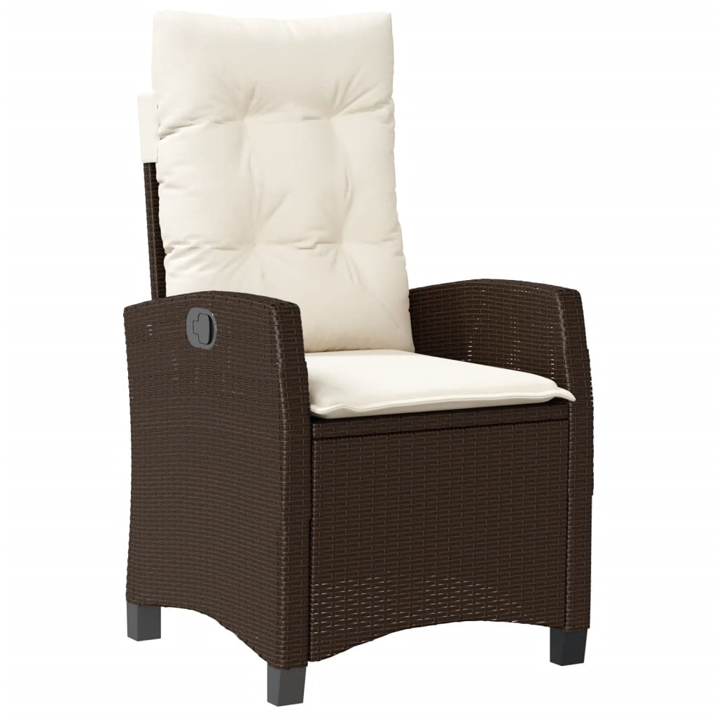 5-delige Tuinset met kussens poly rattan bruin is nu te koop bij PeponiXL, paradijselijk wonen!