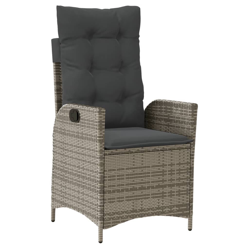 5-delige Tuinset met kussens poly rattan grijs is nu te koop bij PeponiXL, paradijselijk wonen!