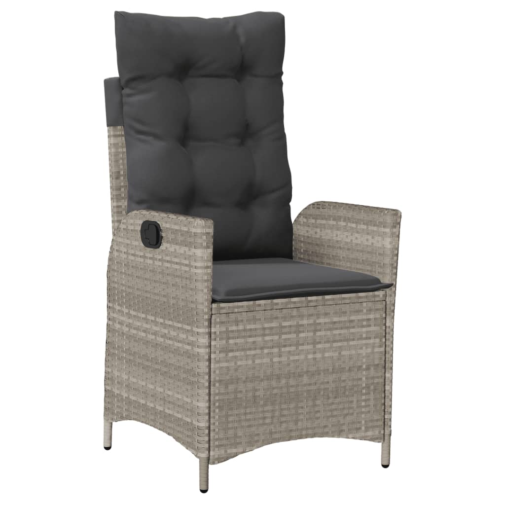 7-delige Tuinset met kussens poly rattan grijs is nu te koop bij PeponiXL, paradijselijk wonen!