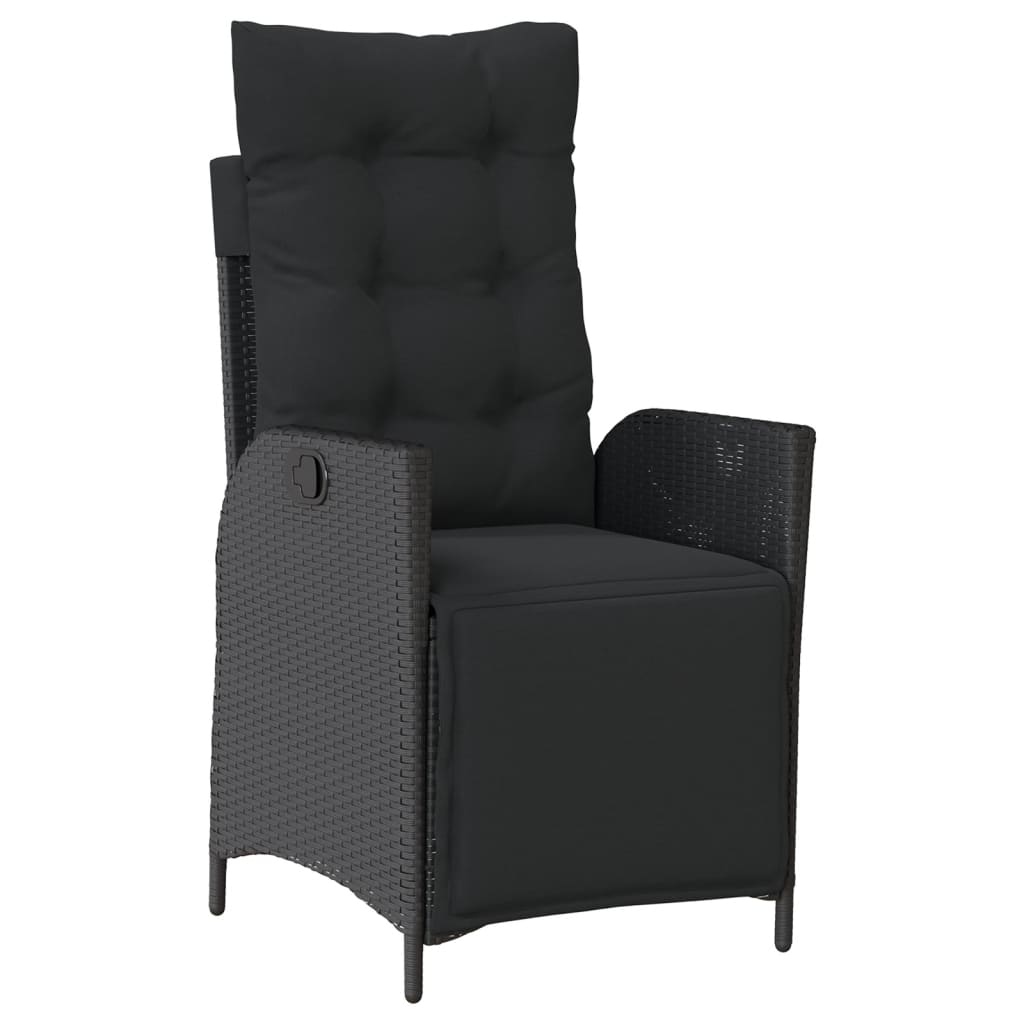 7-delige Tuinset met kussens poly rattan zwart is nu te koop bij PeponiXL, paradijselijk wonen!