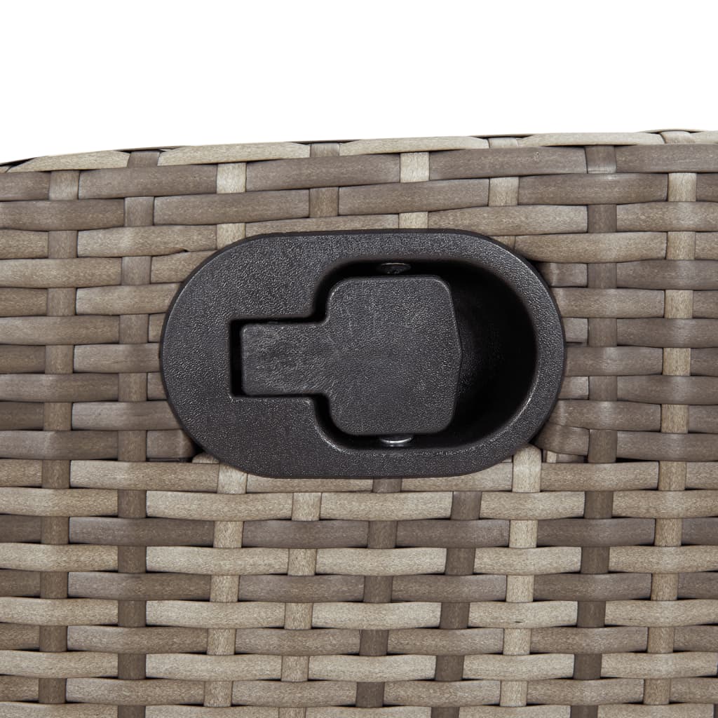 7-delige Tuinset met kussens poly rattan grijs is nu te koop bij PeponiXL, paradijselijk wonen!