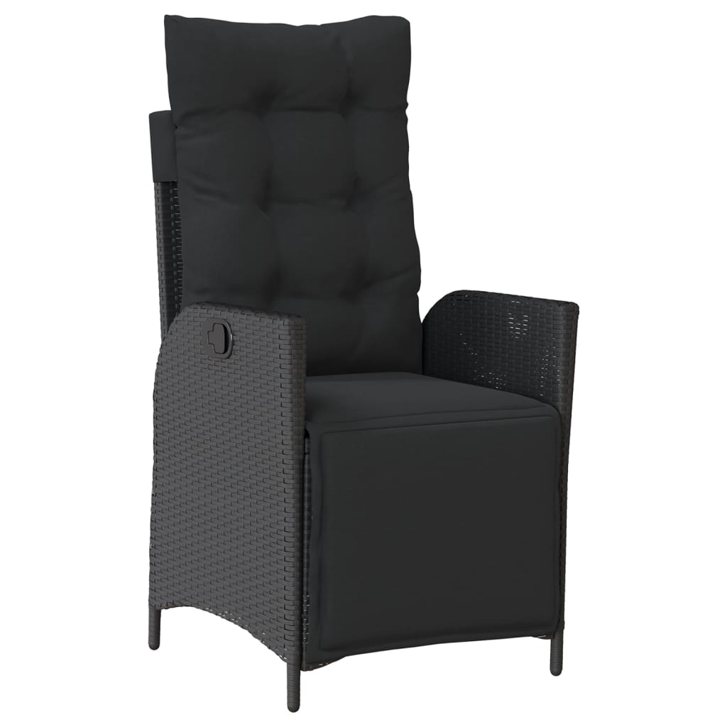 7-delige Tuinset met kussens poly rattan zwart is nu te koop bij PeponiXL, paradijselijk wonen!