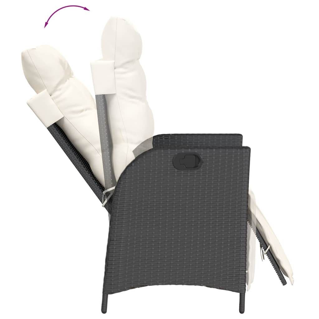 7-delige Tuinset met kussens poly rattan zwart is nu te koop bij PeponiXL, paradijselijk wonen!