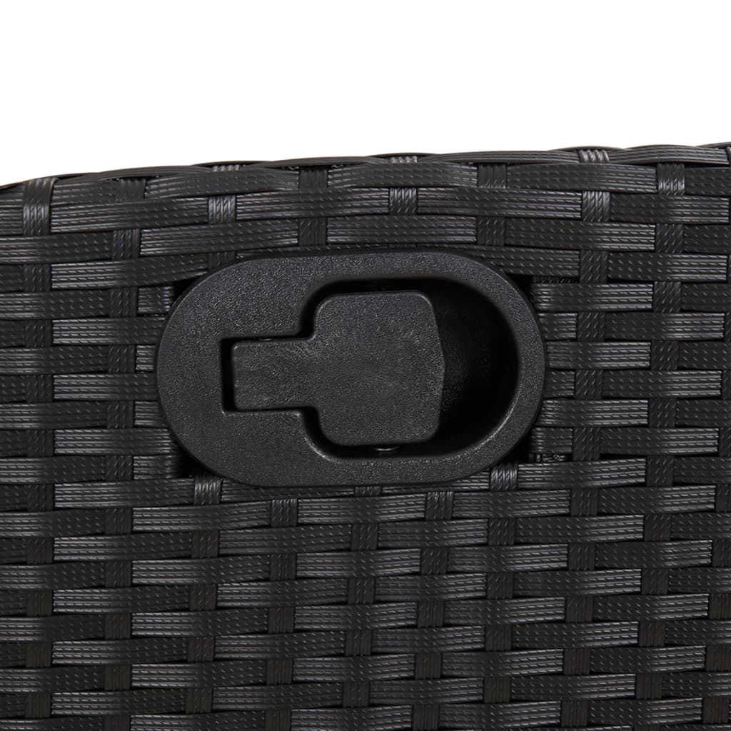 9-delige Tuinset poly rattan zwart is nu te koop bij PeponiXL, paradijselijk wonen!