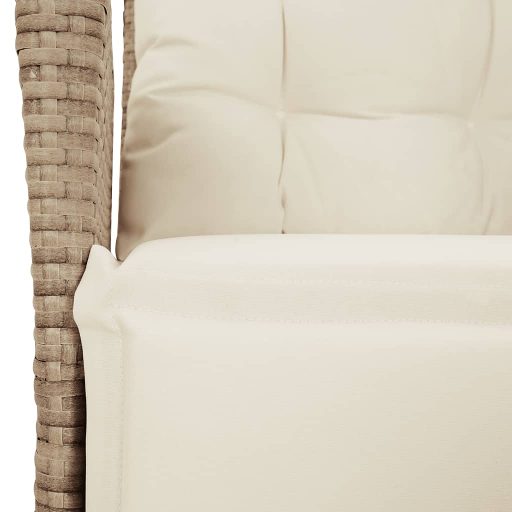 5-delige Tuinset met kussens poly rattan beige is nu te koop bij PeponiXL, paradijselijk wonen!