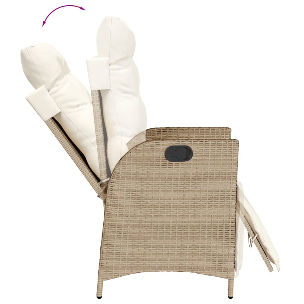 5-delige Tuinset met kussens poly rattan beige is nu te koop bij PeponiXL, paradijselijk wonen!