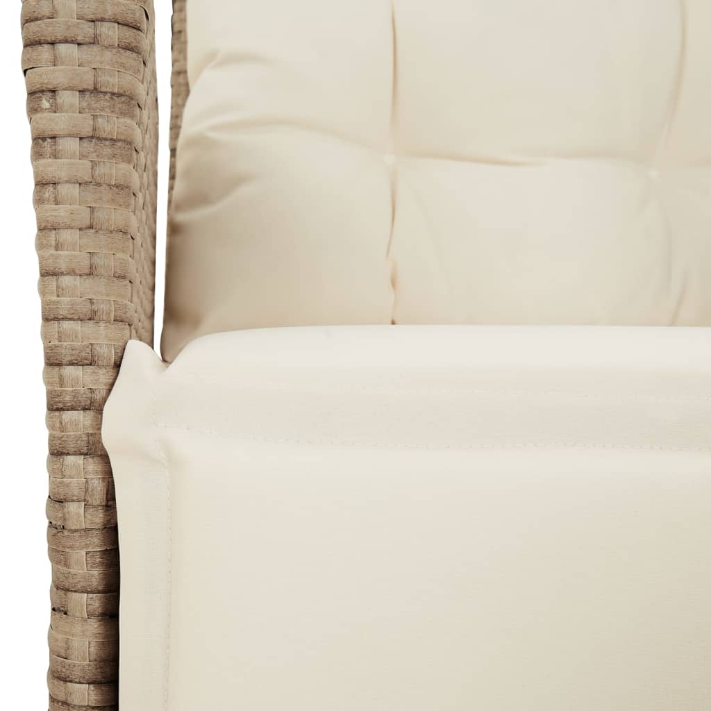 5-delige Tuinset met kussens poly rattan beige is nu te koop bij PeponiXL, paradijselijk wonen!