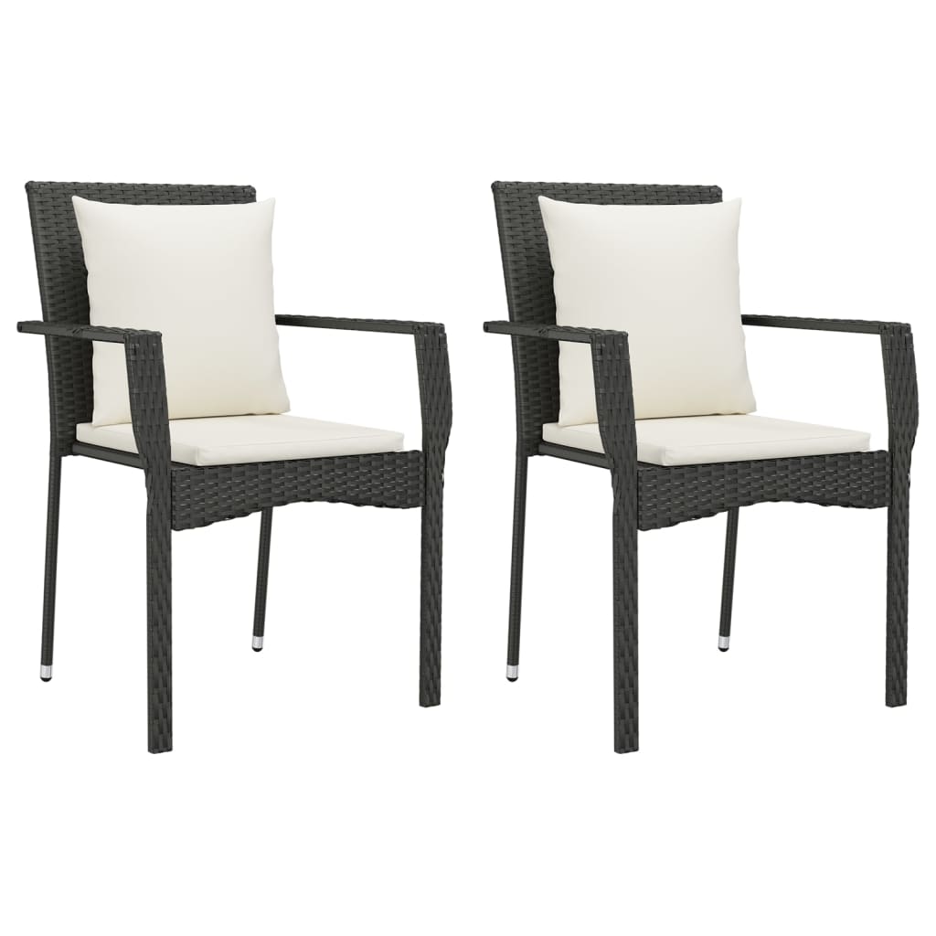 7-delige Tuinset met kussens poly rattan zwart is nu te koop bij PeponiXL, paradijselijk wonen!