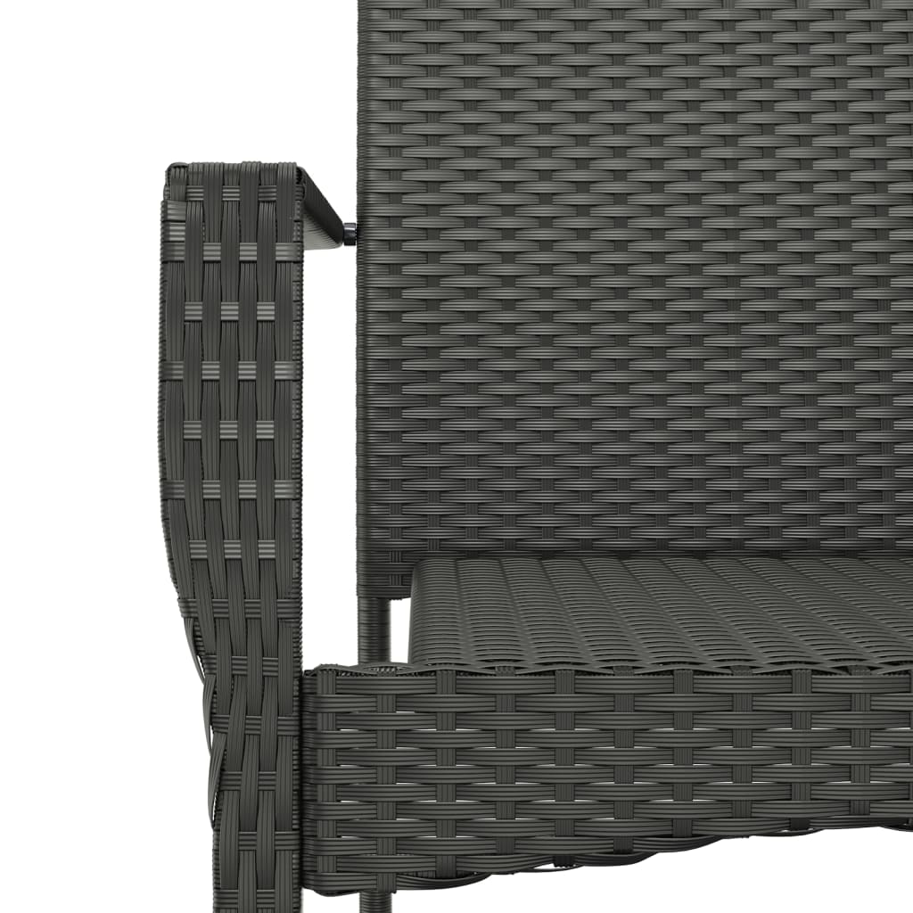 9-delige Tuinset poly rattan zwart is nu te koop bij PeponiXL, paradijselijk wonen!