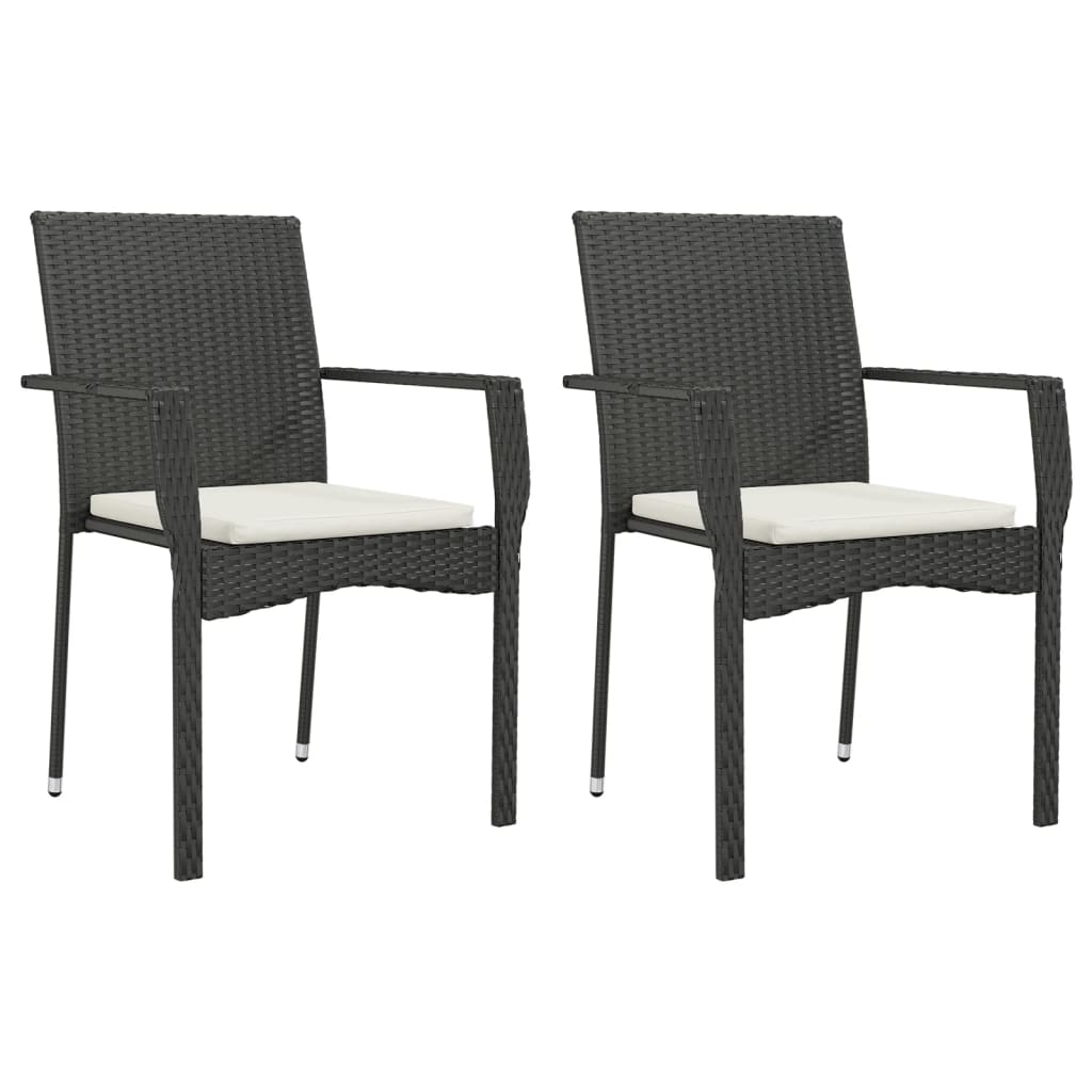 7-delige Tuinset met kussens poly rattan zwart is nu te koop bij PeponiXL, paradijselijk wonen!