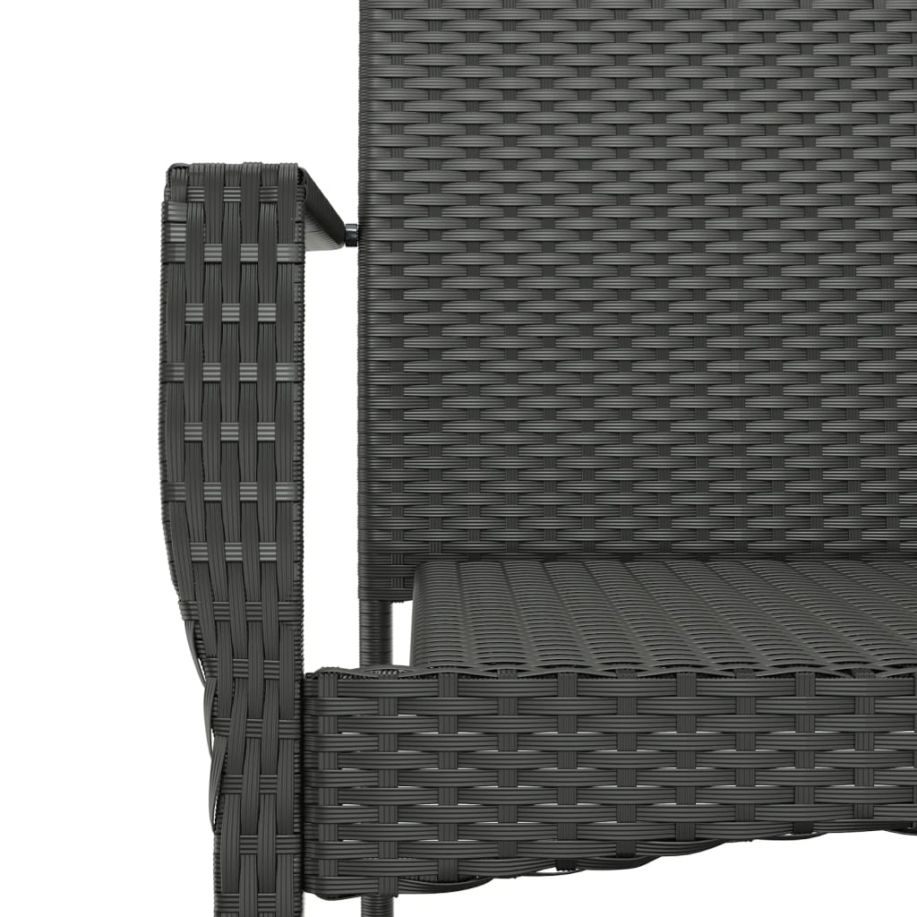 7-delige Tuinset met kussens poly rattan zwart is nu te koop bij PeponiXL, paradijselijk wonen!