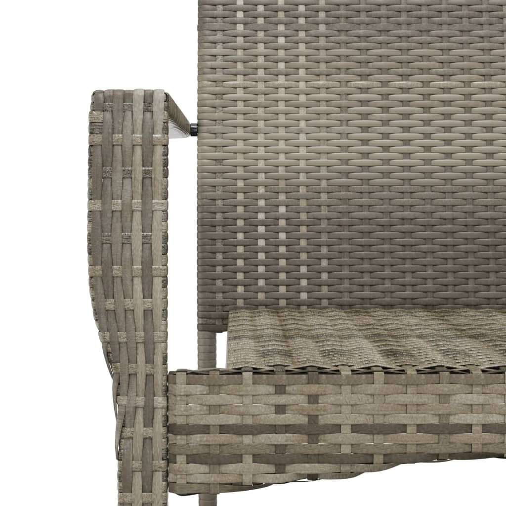 7-delige Tuinset met kussens poly rattan grijs is nu te koop bij PeponiXL, paradijselijk wonen!