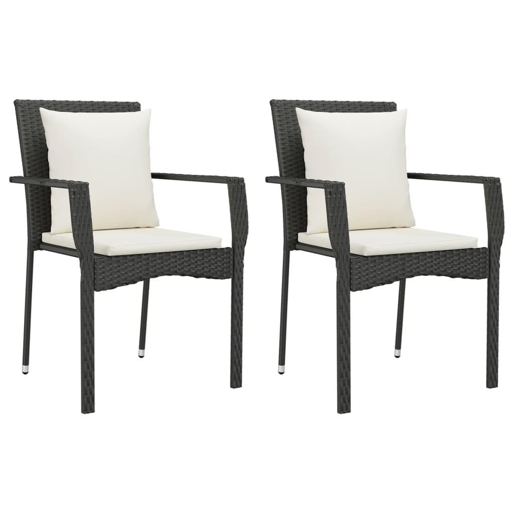 7-delige Tuinset met kussens poly rattan zwart is nu te koop bij PeponiXL, paradijselijk wonen!