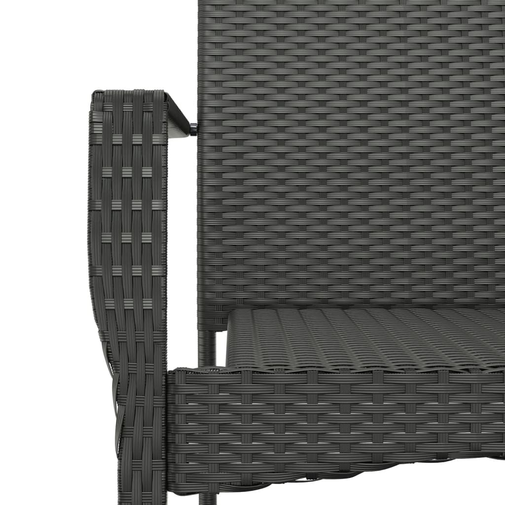 7-delige Tuinset met kussens poly rattan zwart is nu te koop bij PeponiXL, paradijselijk wonen!