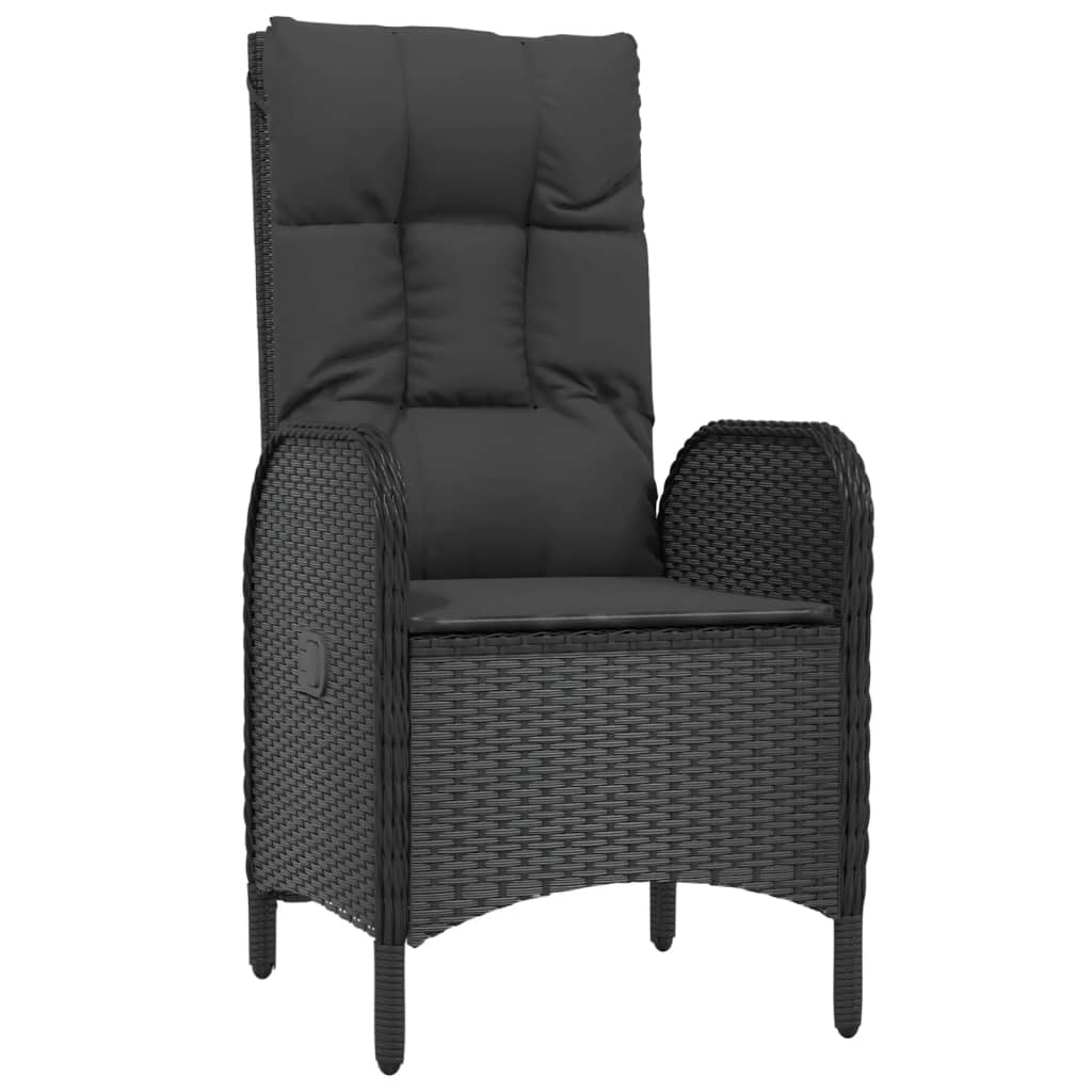 9-delige Tuinset poly rattan zwart is nu te koop bij PeponiXL, paradijselijk wonen!