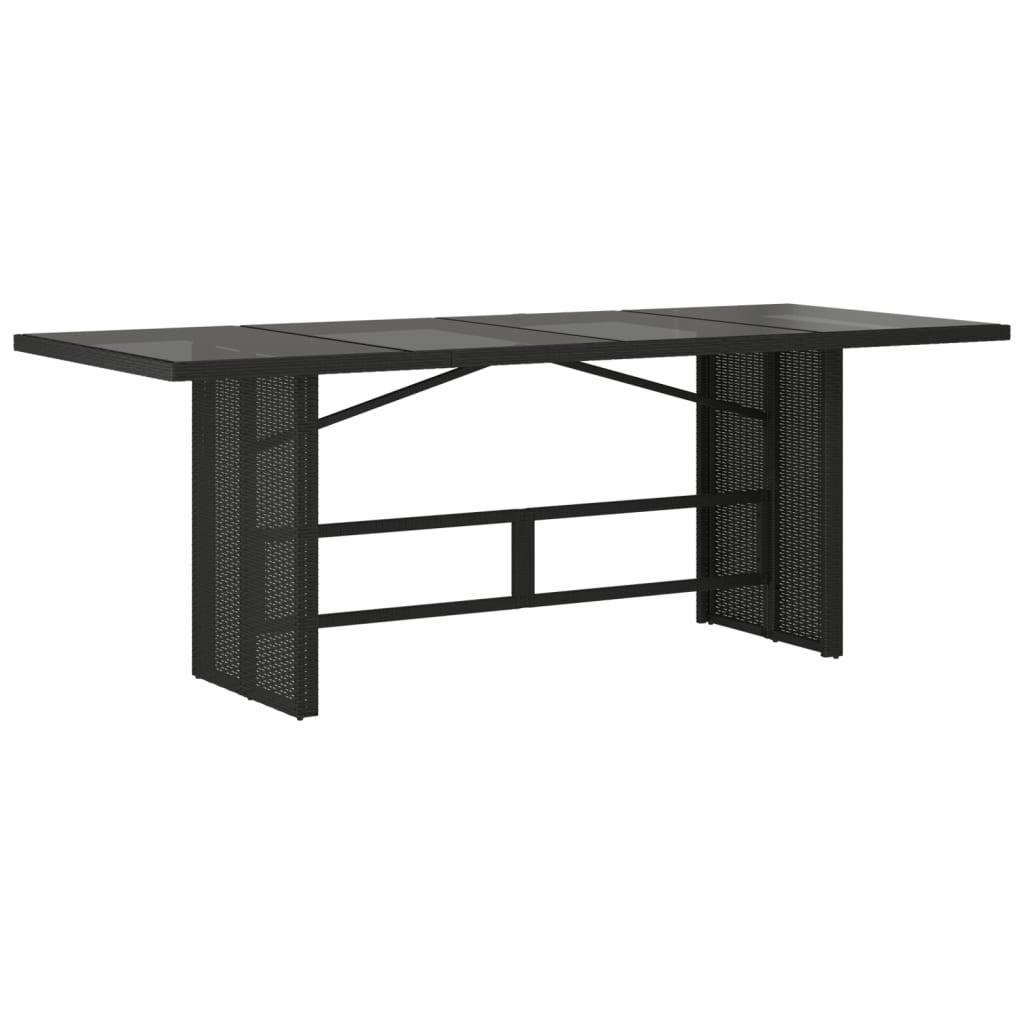 9-delige Tuinset poly rattan zwart is nu te koop bij PeponiXL, paradijselijk wonen!