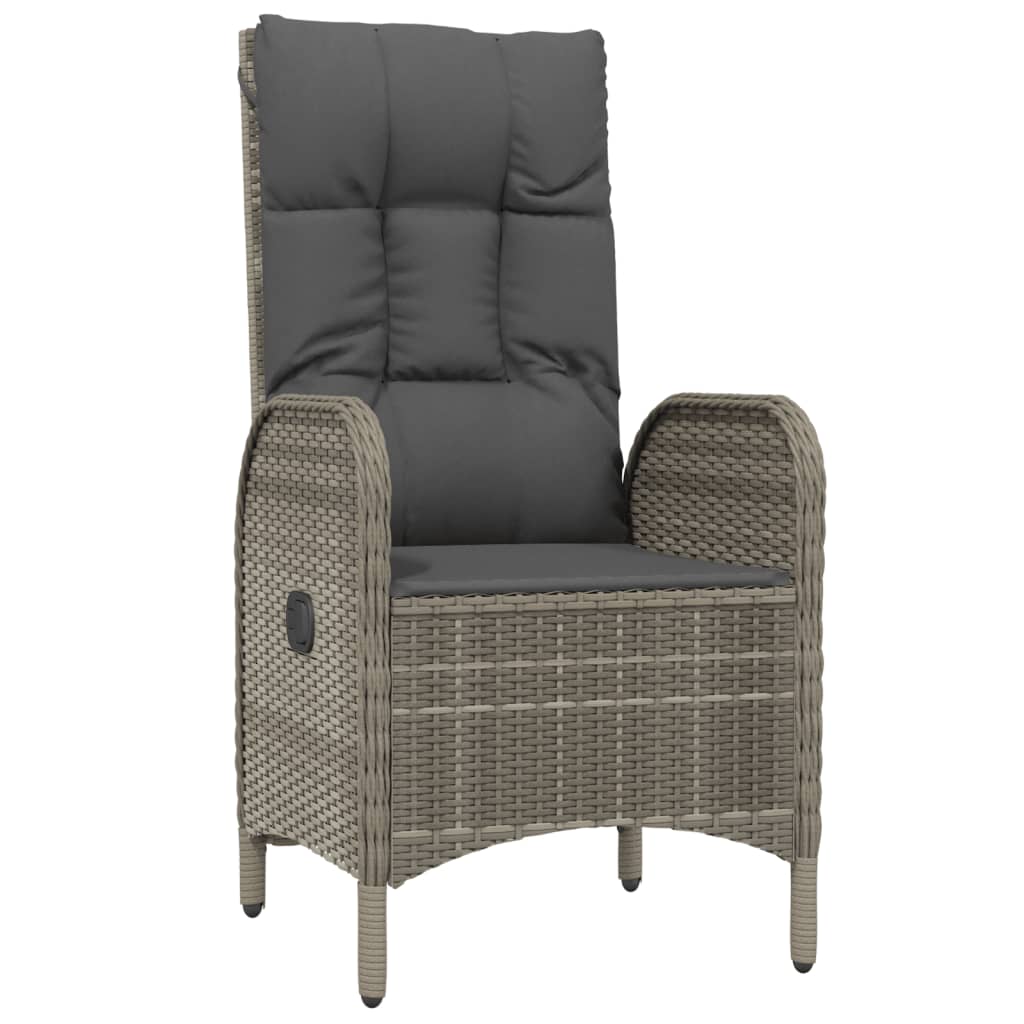 7-delige Tuinset met kussens poly rattan grijs is nu te koop bij PeponiXL, paradijselijk wonen!