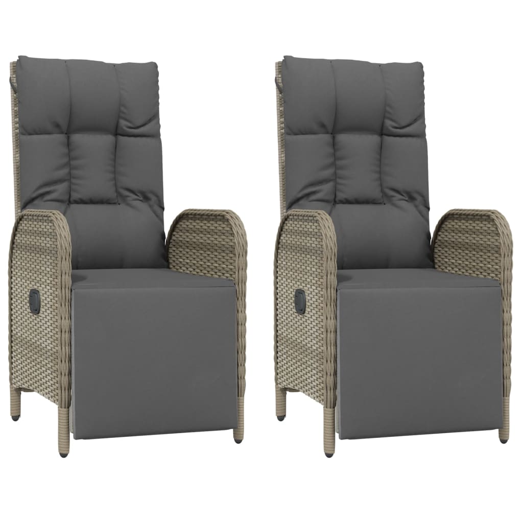 7-delige Tuinset met kussens poly rattan grijs is nu te koop bij PeponiXL, paradijselijk wonen!