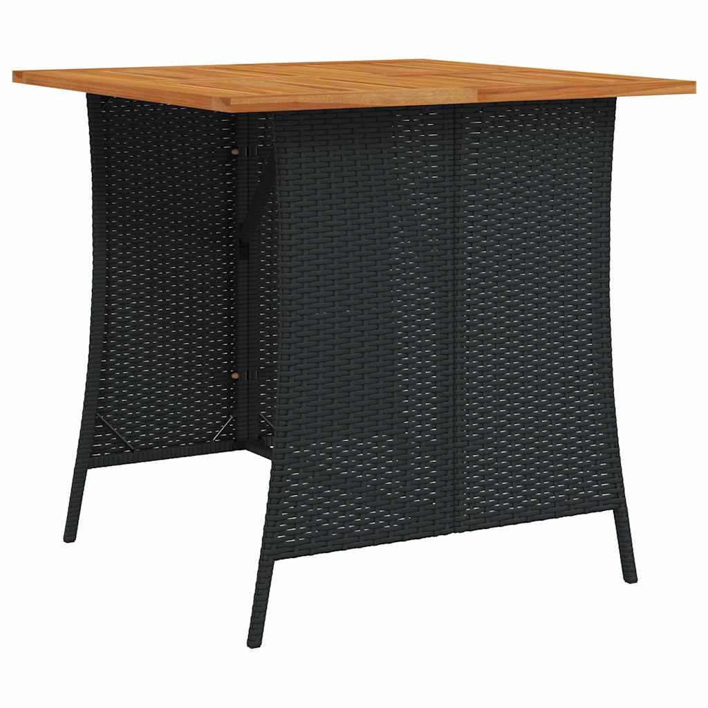 6-delige tuinbankset met kussens L-vormig zwart polyrotan is nu te koop bij PeponiXL, paradijselijk wonen!