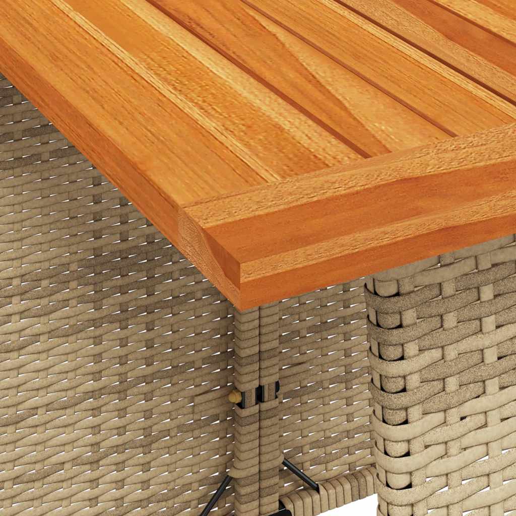 6-delige tuinbankset met kussens L-vormig beige polyrotan is nu te koop bij PeponiXL, paradijselijk wonen!