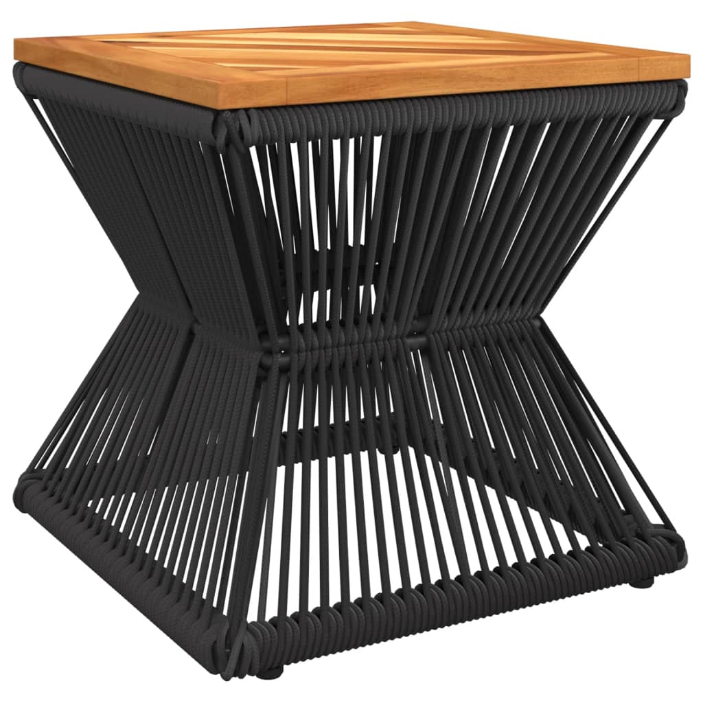 Salontafel met draad 38x38x38 cm massief acaciahout is nu te koop bij PeponiXL, paradijselijk wonen!