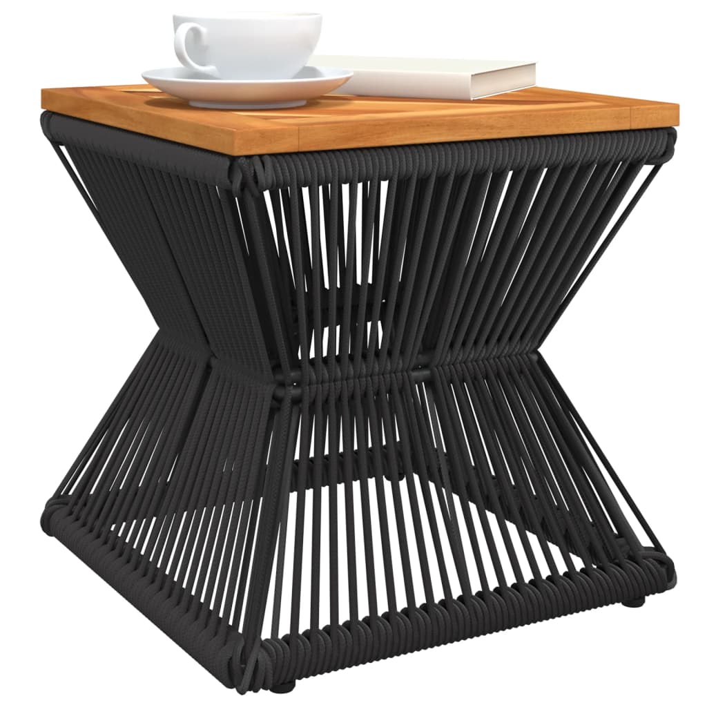 Salontafel met draad 38x38x38 cm massief acaciahout is nu te koop bij PeponiXL, paradijselijk wonen!