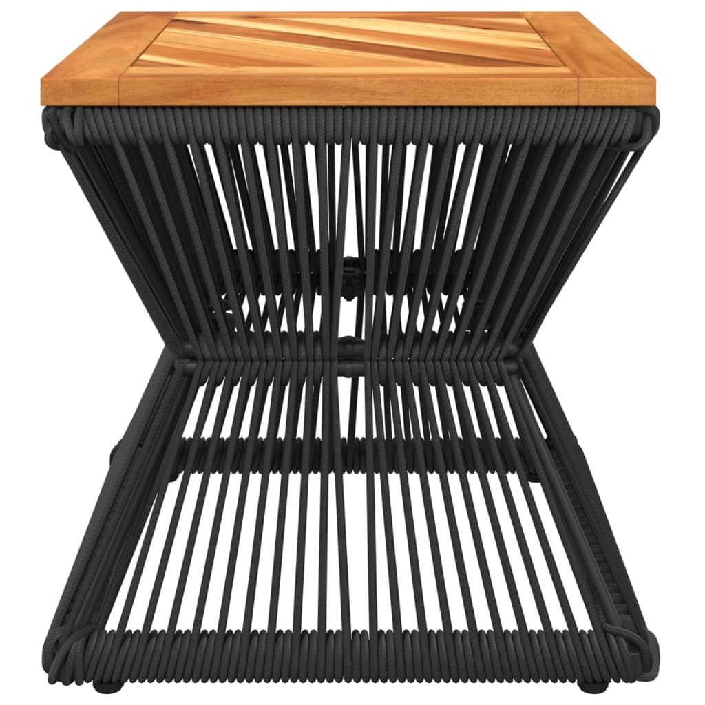 Salontafel met draad 38x38x38 cm massief acaciahout is nu te koop bij PeponiXL, paradijselijk wonen!