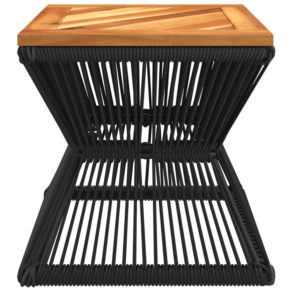 Salontafel met draad 38x38x38 cm massief acaciahout is nu te koop bij PeponiXL, paradijselijk wonen!