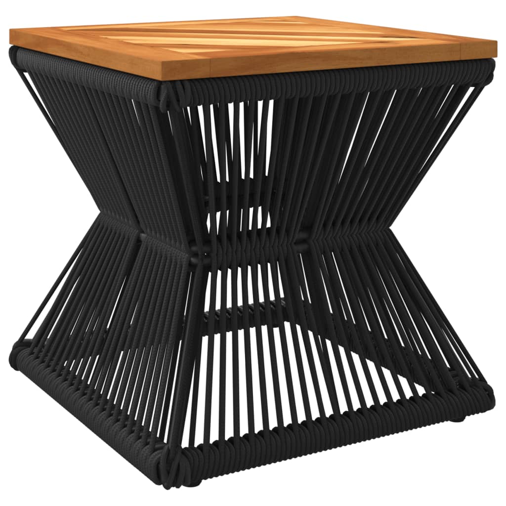 Salontafel met draad 38x38x38 cm massief acaciahout is nu te koop bij PeponiXL, paradijselijk wonen!