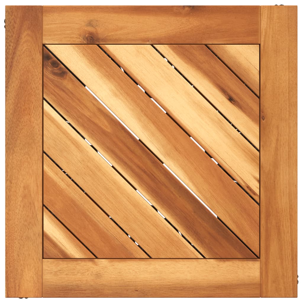 Salontafel met draad 38x38x38 cm massief acaciahout is nu te koop bij PeponiXL, paradijselijk wonen!