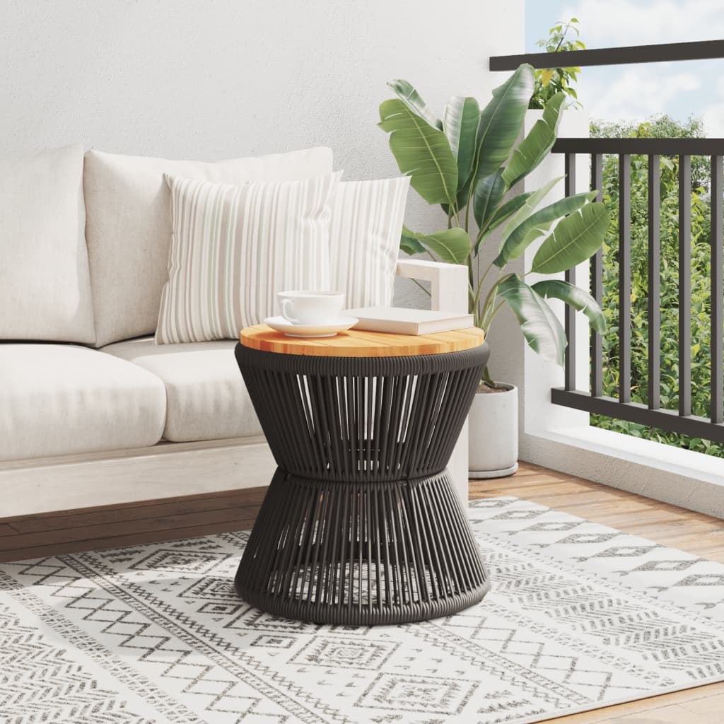 Salontafel met draad Ø 45x44 cm massief acaciahout is nu te koop bij PeponiXL, paradijselijk wonen!