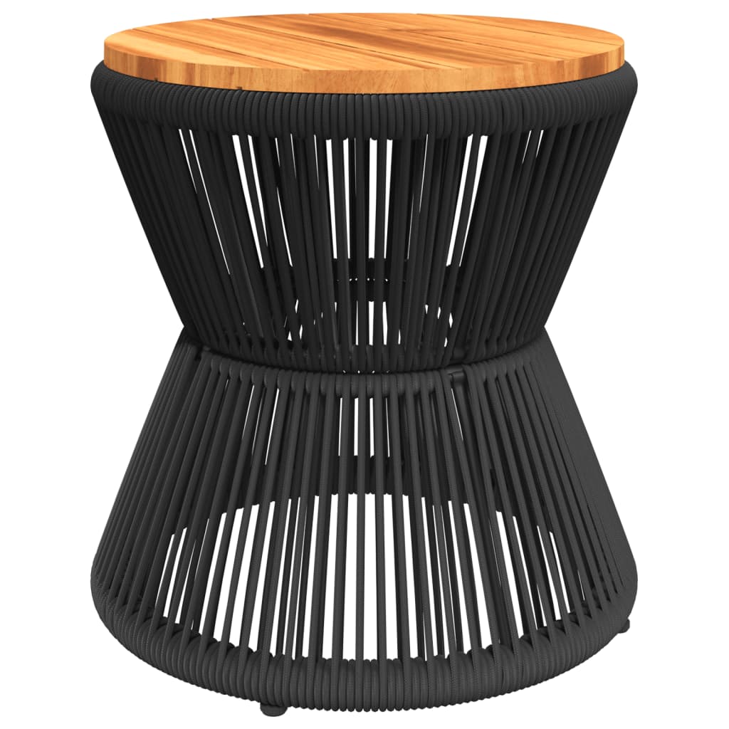 Salontafel met draad Ø 45x44 cm massief acaciahout is nu te koop bij PeponiXL, paradijselijk wonen!