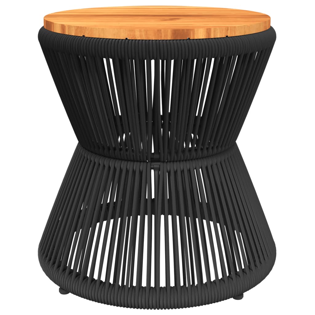 Salontafel met draad Ø 45x44 cm massief acaciahout is nu te koop bij PeponiXL, paradijselijk wonen!